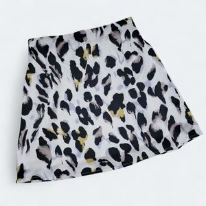 Wishlist Apparel Leopard Print Skirt Size Small